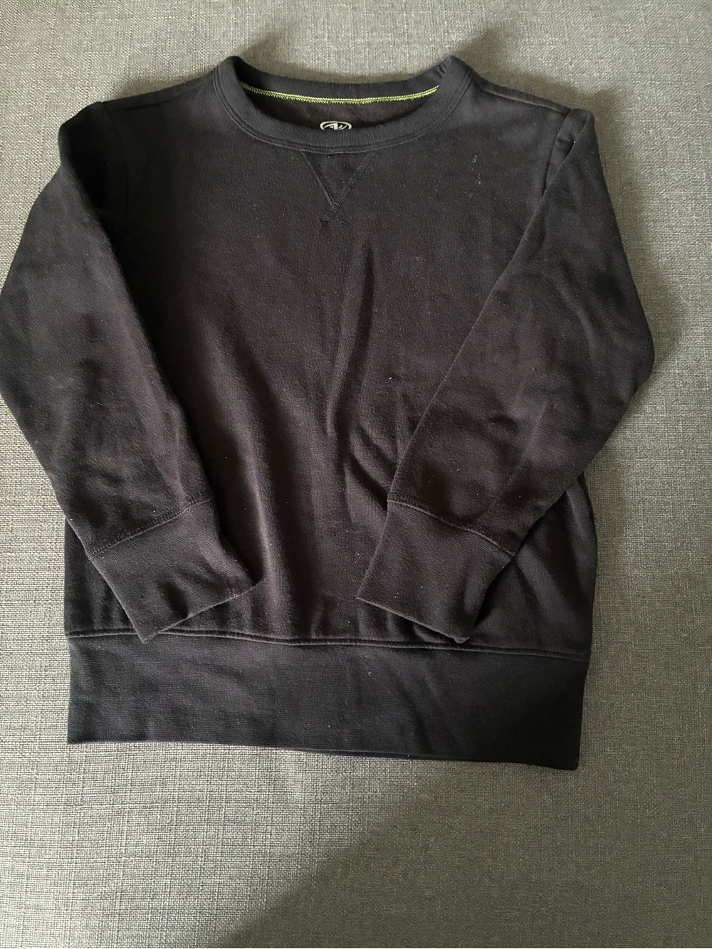 Kids Black Crewneck Sweatshirt